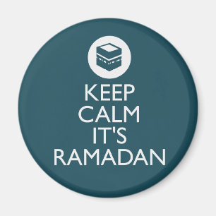 behalten Sie Ruhe sein Ramadan Magnet