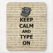 Behalten Sie Ruhe u. Art an Mousepad (Vorne)