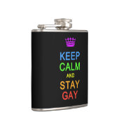 Behalten Sie Ruhe u. bleibe Sie homosexuelle Flachmann (Rechts)