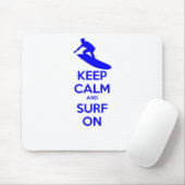 Behalten Sie Ruhe u. Brandung an Mousepad (Mit Mouse)
