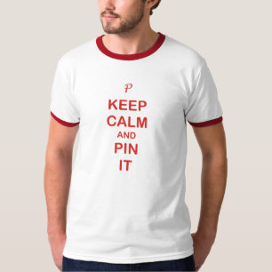 Behalten Sie Ruhe u. Button es T-Shirt