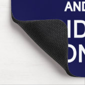 Behalten Sie Ruhe u. fahren Sie auf mousepad (Ecke)