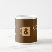 Behalten Sie Ruhe u. Kaffee an Kaffeetasse (Mittel)