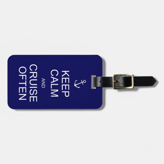 Behalten Sie Ruhe u. kreuzen Sie häufig, Gepäckanhänger (Vorderseite horizontal)