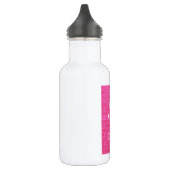 Behalten Sie Ruhe u. machen Sie Rosa weiter Edelstahlflasche (Links)