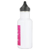 Behalten Sie Ruhe u. machen Sie Rosa weiter Edelstahlflasche (Rechts)