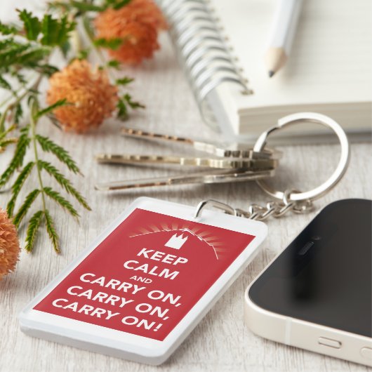 Behalten Sie Ruhe u. machen Sie weiter, machen Sie Schlüsselanhänger (Vorderseite rechts)