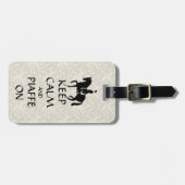 Behalten Sie Ruhe u. Piaffe auf Dressage Gepäckanhänger (Vorderseite horizontal)