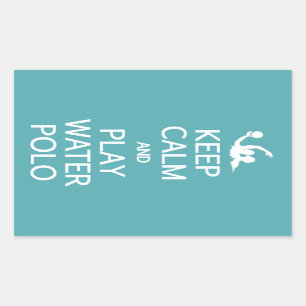 Behalten Sie Ruhe-u. Rechteckiger Aufkleber