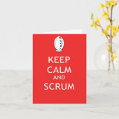 Behalten Sie Ruhe u. Scrum Karte (Gelbe Blume)