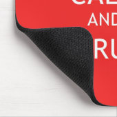 Behalten Sie Ruhe u. Scrum Mousepad (Ecke)