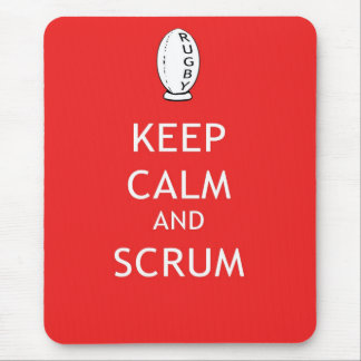 Behalten Sie Ruhe u. Scrum Mousepad