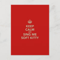 Behalten Sie Ruhe u. singen Sie mir weichen Kitty