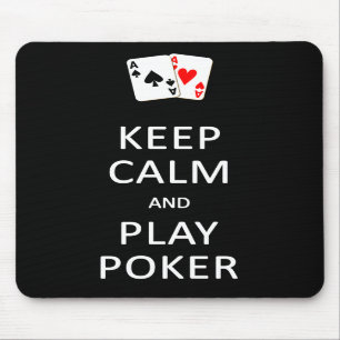 BEHALTEN Sie RUHE-u. SPIEL-POKER mousepad