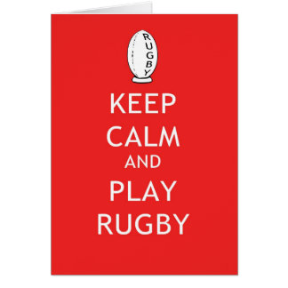 Behalten Sie Ruhe-u. Spiel-Rugby