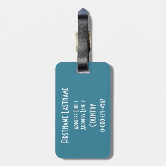 Behalten Sie Ruhe u. tauchen Sie auf Gepäckanhänger (Rückseite vertikal)