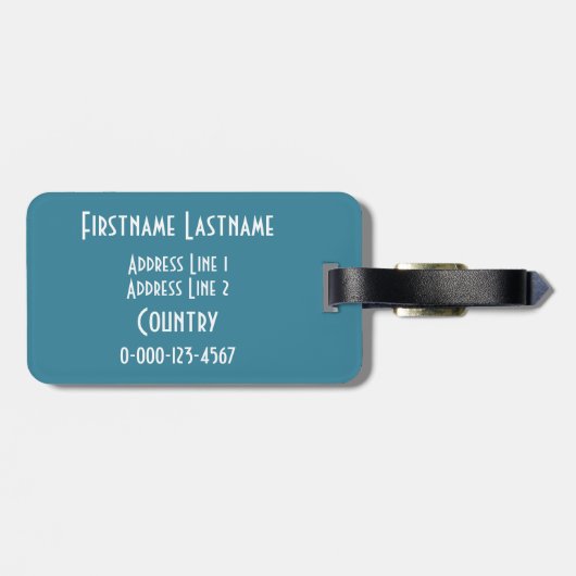 Behalten Sie Ruhe u. tauchen Sie auf Gepäckanhänger (Rückseite horizontal)