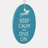 Behalten Sie Ruhe u. tauchen Sie auf Keramikornament (Rechts)