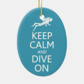 Behalten Sie Ruhe u. tauchen Sie auf Keramikornament (Hinten)