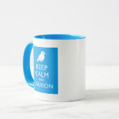 Behalten Sie Ruhe und Aas (Krähe) Tasse (Vorderseite Links)