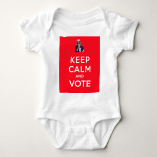 Behalten Sie Ruhe und Abstimmung Baby Strampler
