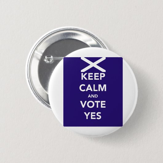 Behalten Sie Ruhe und Abstimmung ja Button (Vorne & Hinten)