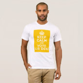 Behalten Sie Ruhe-und Abstimmungs-Lib Dem ~ T-Shirt (Vorne ganz)