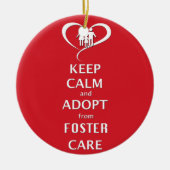 Behalten Sie Ruhe und adoptieren Sie von der Keramikornament (Vorne)