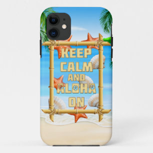 Behalten Sie Ruhe und Aloha an Case-Mate iPhone Hülle