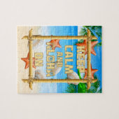 Behalten Sie Ruhe und Aloha an Puzzle (Horizontal)