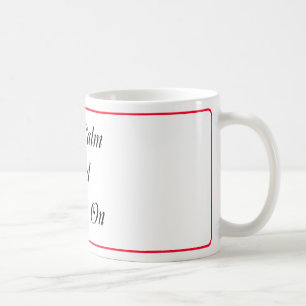Behalten Sie Ruhe und Austen auf Tasse