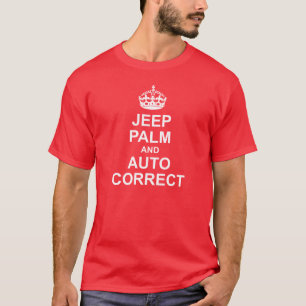 Behalten Sie Ruhe und Auto-korrektes T-Shirt