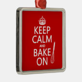 Behalten Sie Ruhe und backen Sie an Ornament Aus Metall (Rechts)