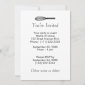 Behalten Sie Ruhe und backen Sie auf Einladungen, Einladung (Rückseite)