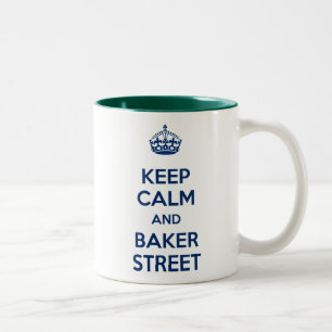 Behalten Sie Ruhe und Bäcker-Straßen-Tasse Zweifarbige Tasse