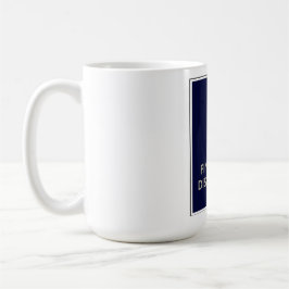 Behalten Sie Ruhe und beenden Sie Ihre Abhandlung! Kaffeetasse