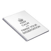 Behalten Sie Ruhe und beenden Sie Ihre Abhandlung Notizblock (Rechte Seite)