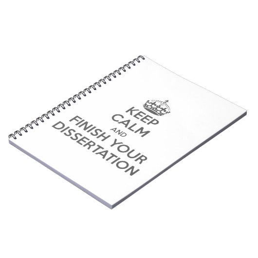 Behalten Sie Ruhe und beenden Sie Ihre Abhandlung Notizblock (Linke Seite)