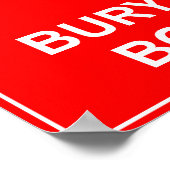 Behalten Sie Ruhe und begraben Sie das Poster (Ecke)