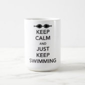 Behalten Sie Ruhe und behalten Sie einfach Kaffeetasse (Mittel)