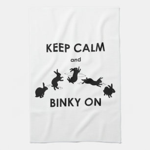 Behalten Sie Ruhe und Binky auf Küchen-Tuch Geschirrtuch