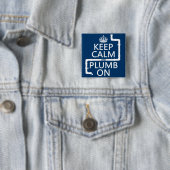 Behalten Sie Ruhe und Blei auf Button (Beispiel)