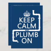 Behalten Sie Ruhe und Blei auf Einladung (Vorne/Hinten)