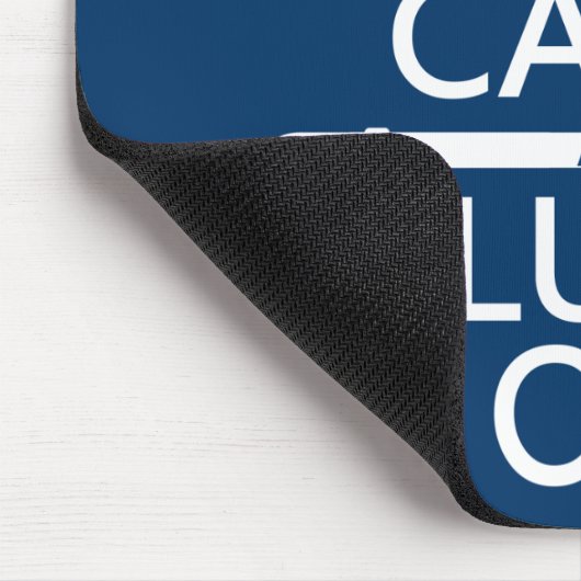 Behalten Sie Ruhe und Blei auf Mousepad (Ecke)