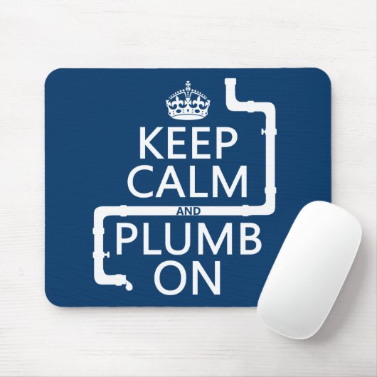 Behalten Sie Ruhe und Blei auf Mousepad (Mit Mouse)