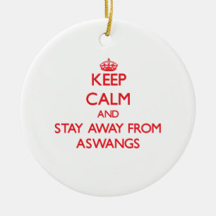 Behalten Sie Ruhe und bleibe Sie weg von Aswangs Keramik Ornament