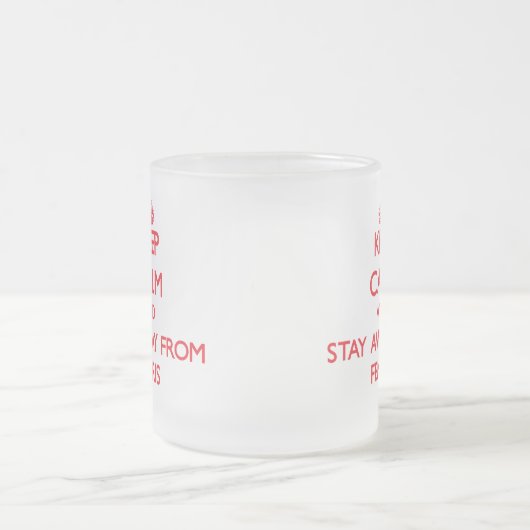 Behalten Sie Ruhe und bleibe Sie weg von Fenris Mattglastasse (Mittel)