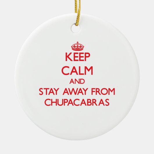 Behalten Sie Ruhe und bleibe Sie weg von Keramikornament (Vorne)