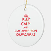 Behalten Sie Ruhe und bleibe Sie weg von Keramikornament (Links)