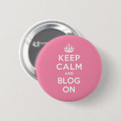Behalten Sie Ruhe und Blog an Button (Vorne & Hinten)